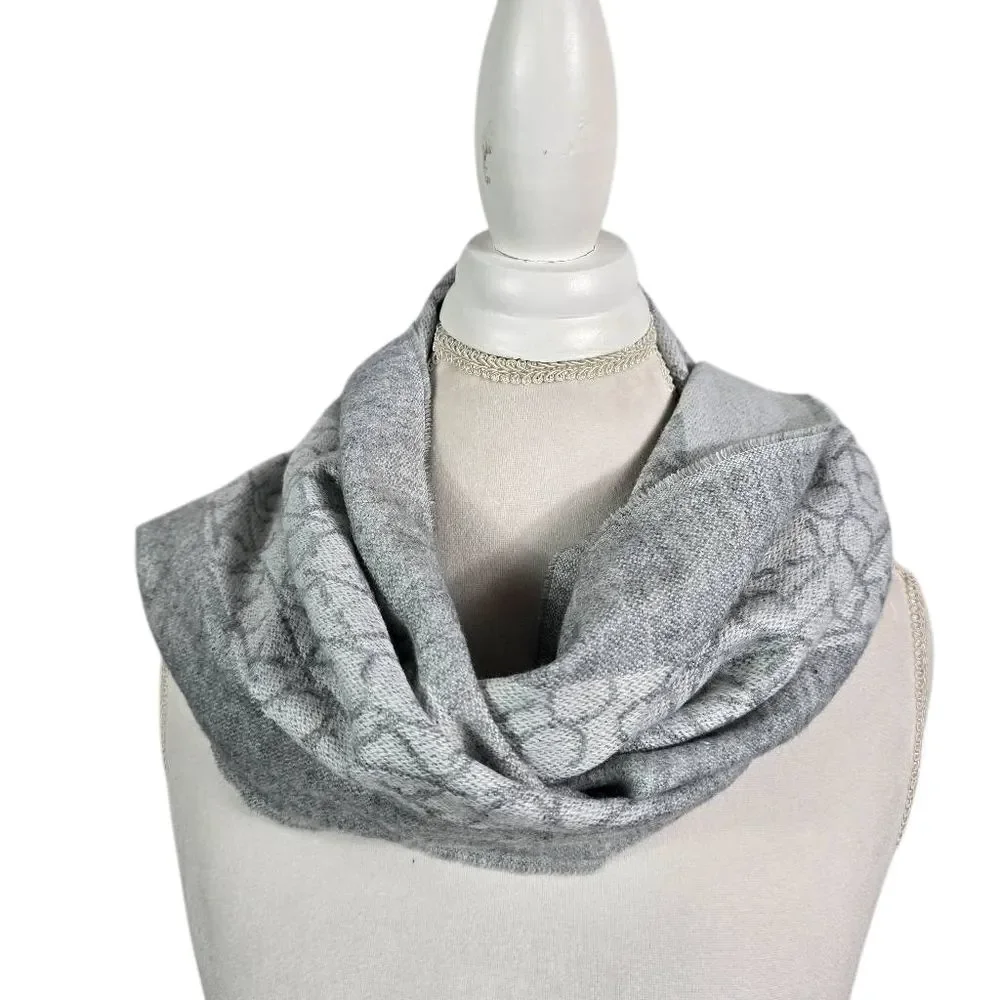 Calvin Klein Light Gray Textured Scarf